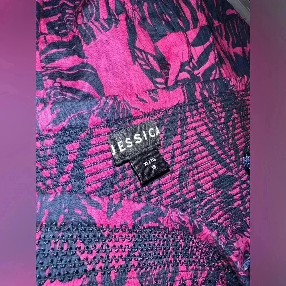Jessica maxi skirt/dress sz 18 summer spring business casual floral Hawaiian - Picture 5 of 7